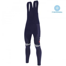 Tenue Maillot M/L + Collant à Bretelles 2020 Trek-Segafredo Hiver Thermal Fleece N001